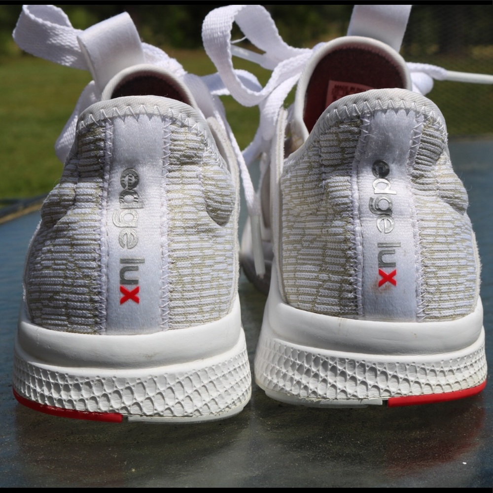 All White • Rare • Adidas Edge Lux • size 9